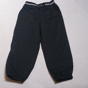 BuzzCuts Boys Black Cotton Jogger Pants Size 4